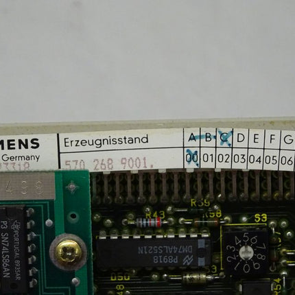 Siemens 6FX1126-8BE00 Modul 5702689001 + 2Stk 5703549001.00 / 6FX1 126-8BE00