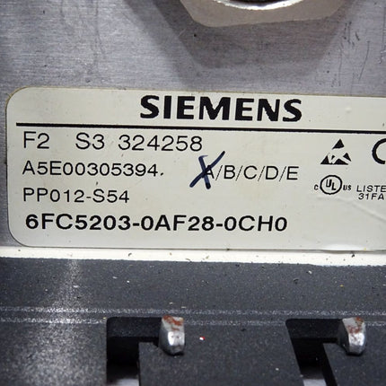 Siemens 6FC5203-0AF28-0CH0 Sinumerik FM NC/810D/DE/840D/DE Pushbutton panel PP012-S54 A5E00305394