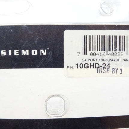 Siemon 10Gip HD Series 10GHD-24 24 Ports 10G6 Pach Panel / Neu OVP