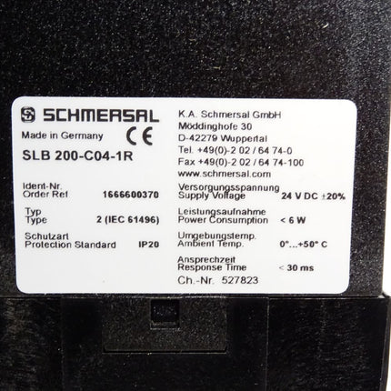 Schmersal SLB200-C04-1R 1138897 Safety Controller / Neu OVP