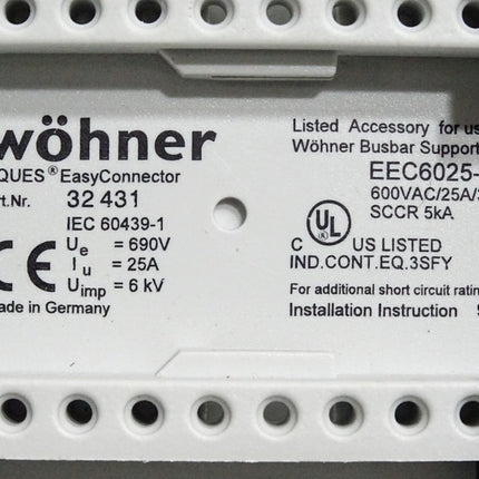 Wöhner 32431 Sammelschienenadapter