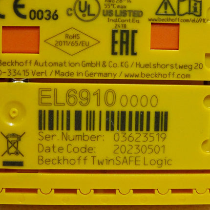 Beckhoff EL6910 0000 Kommunikations-Interface / Neu OVP