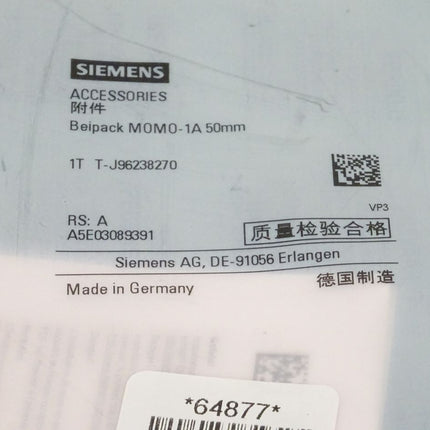 Siemens A5E03089391 Beipack M0M0-1A 50mm neu-versiegelt