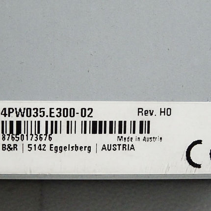 B&R PW35 4PW035.E300-02 Rev. H0 PANELWARE Compact HMI Terminal