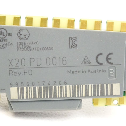 B&R X20PD0016 X20 PD 0016 Rev.F0 Potenzialverteilermodul