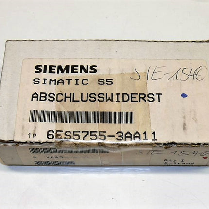 SIEMENS 6ES5755-3AA11 / 6ES5 755-3AA11 Abschlusswiderstand NEU OVP geöffnet