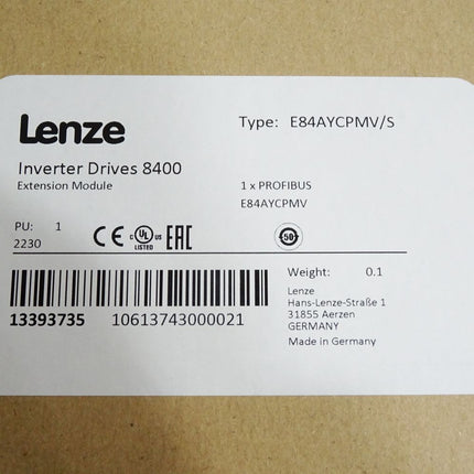 Lenze Inverter Drives 8400 E84AYCPMV/S 13393735 / Neu OVP