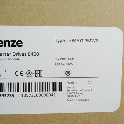 Lenze Inverter Drives 8400 E84AYCPMV/S 13393735 / Neu OVP versiegelt