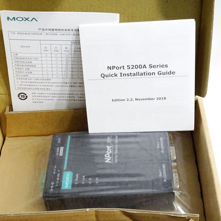 Moxa Nport 5250A-T v1.0.1 Server für serielle Geräte / Neu OVP