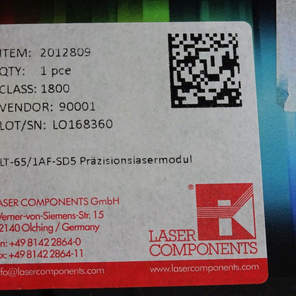 LT Laser Tools Lasermodul LT-65/1AF-SD5 2012809 / Neu OVP