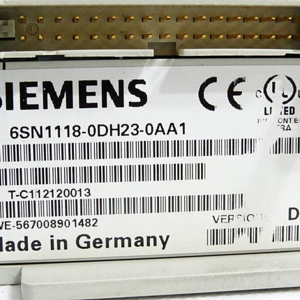 Siemens 6SN1118-0DH23-0AA1 Version D Simodrive 611-D Regelungseinschub