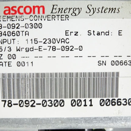 Siemens Sinumerik 840C/840CE Flachbedientafel CCFL 6FC5103-0AB03-0AA3 Version B