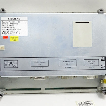 Siemens Operator Panel OP15-C2 6AV3515-1MA22-1AA0 6AV3 515-1MA22-1AA0