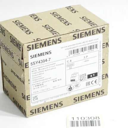 Siemens Leitungsschutzschalter 5SY4304-7 / Neu OVP