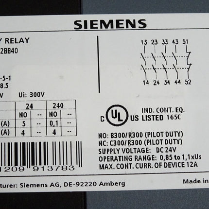 Siemens Safety Relay 3SK1211-2BB40 / unbenutzt