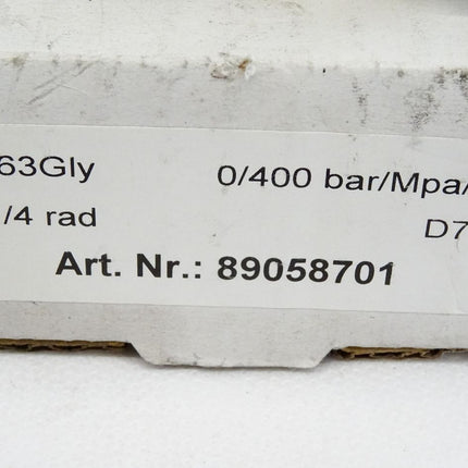 Nordson RF63Gly / 89058701 0/400 bar/Mpa/psi / Neu OVP