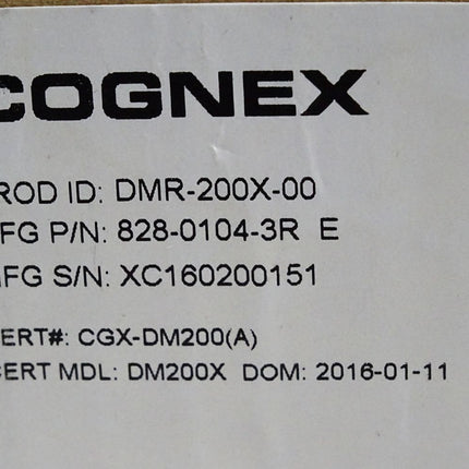 Cognex Barcode-Leser DMR-200X-00 828-0104-3R E 821-0025-3R DM200X 825-0096-3R D / Neu OVP