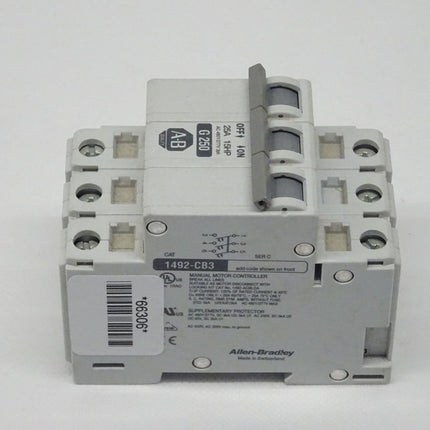 Allen Bradley 1492-CB3G250 Ser. C Motorkontrolle 1492CB3G250 / 25A / 15HP