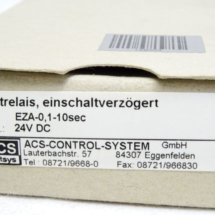 ACS ContSys Control System Zeitrelais EZA-0,1-10sec / Neu OVP