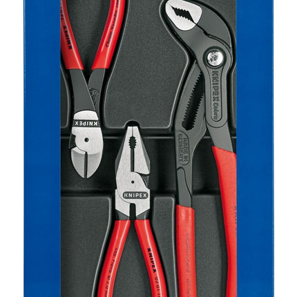 Knipex Zange Zangenset Zangen Set Kraft-Paket 3-tlg. 002010