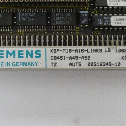 Siemens KSP-M18-A16-LINKS LB Zentraleinheit C8451-A45-A52 TZ AUT 5