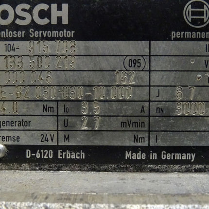 Bosch SE-B2.030.030-10.000 Bürstenloser Servomotor  3000 Rpm