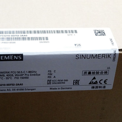 Siemens Sinumerik PCU50.5-C 6FC5210-0DF52-2AA0 / Neu OVP versiegelt