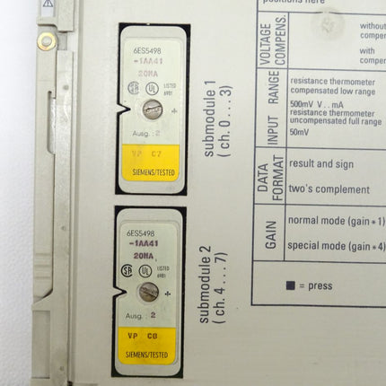 Siemens Simatic S5 6ES5460-4UA13 / 6ES5 460-4UA13 E:02