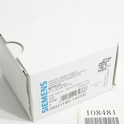 Siemens Hilfsschütz 3RH1140-1AP00 / Neu OVP