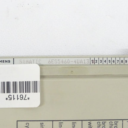 Siemens Simatic S5 6ES5460-4UA13 / 6ES5460-4UA13 E:01