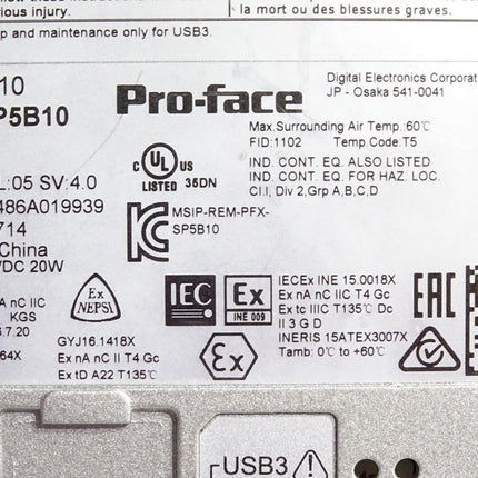 ProFace Schneider SP-5B10 PFXSP5B10 Box Module High-speed processing (Power Box)