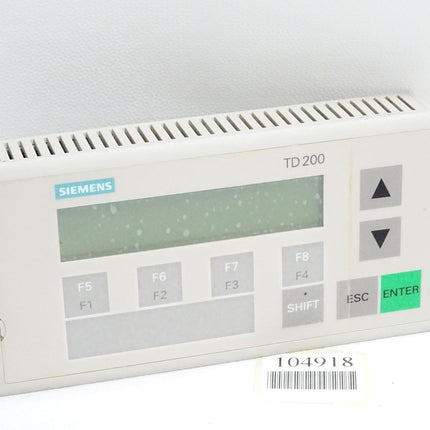 Siemens TD200 Text Display Panel 6ES7272-0AA20-0YA0 6ES7 272-0AA20-0YA0