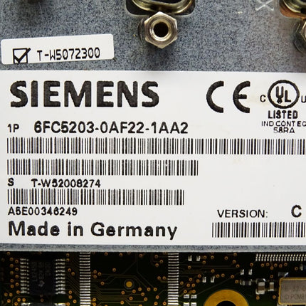 Siemens 6FC5203-0AF22-1AA2 Version C Maschinensteuertafel MCP 483