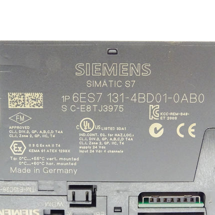 Siemens SIMATIC S7 6ES7131-4BD01-0AB0 + Terminalmodule TM-E15C26-A1