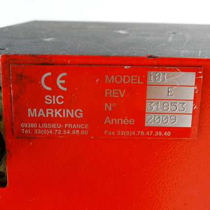 SIC Marking i81 Beschriftungsgerät Euromarker i81 Typ19H.B8