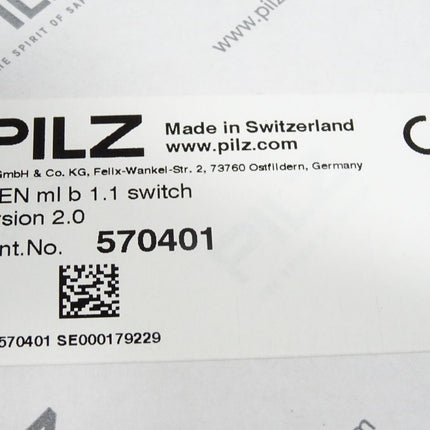 Pilz Sicherheitsschalter 570401 PSEN ml b 1.1 switch / Neu OVP