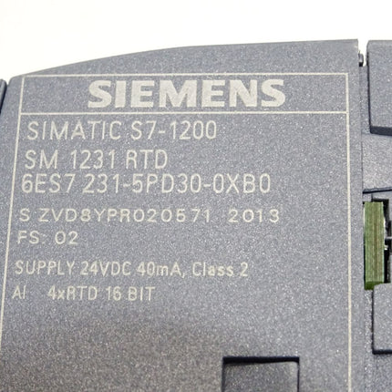 Siemens S7-1200 SM1231 RTD 6ES7231-5PD30-0XB0 6ES7 231-5PD30-0XB0