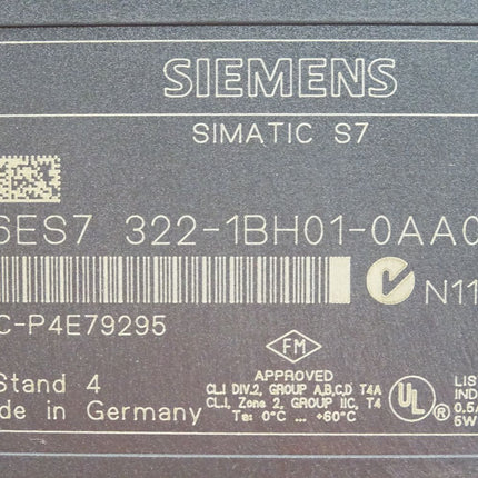 Siemens S7-300 SM322 6ES7322-1BH01-0AA0 6ES7 322-1BH01-0AA0