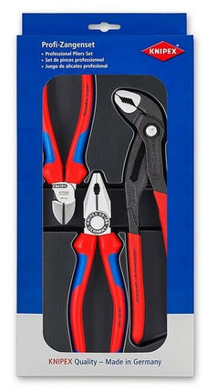 Knipex 00 20 09 V01 Bestseller-Paket Kombizange Seitenschneider Cobra 002009V01 Zangenset