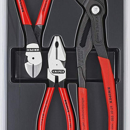 Knipex Zange Zangenset Zangen Set Kraft-Paket 3-tlg. 002010