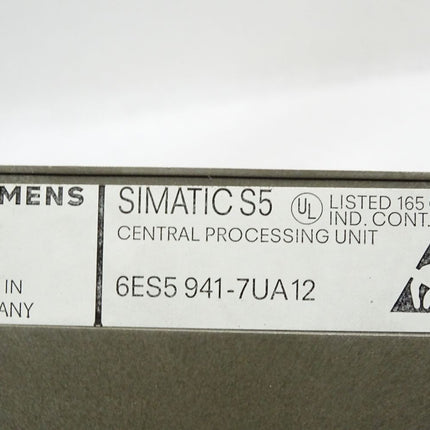 Siemens 115U CPU941 6ES5941-7UA12 6ES5 941-7UA12