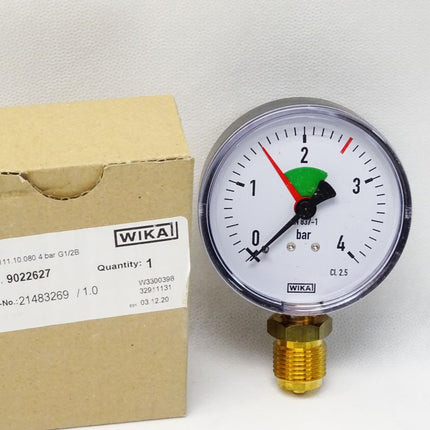 Wika Manometer 111.10.080 4bar G1/2B 9022627 / Neu OVP