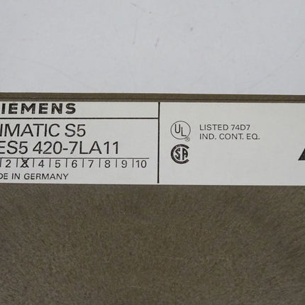 Siemens Simatic S5 6ES5420-7LA11 / 6ES5 420-7LA11 E:03