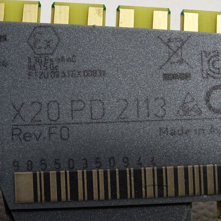 B&R X20PD2113 Rev.F0 X20 PD 2113 Potenzialverteilermodul