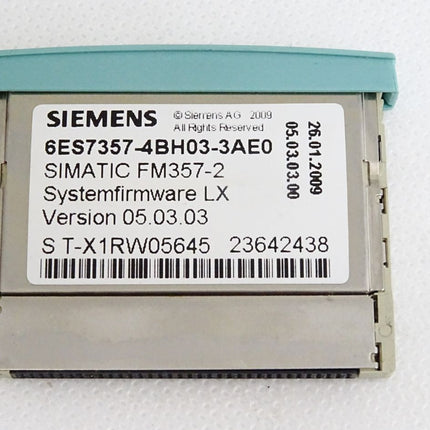 Siemens FM357-2 6ES7357-4BH03-3AE0 6ES7951-1KM00-0AA0  Memory Card 4MB