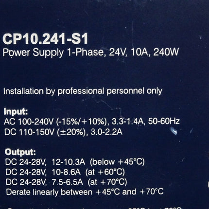 Puls CP10.241-S1 Hutschienen-Netzteil 1-Phase 24V 10A 240W