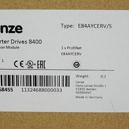 Lenze Inverter Drives 8400 13568455 E84AYCERV/S ProfiNet / Neu OVP versiegelt