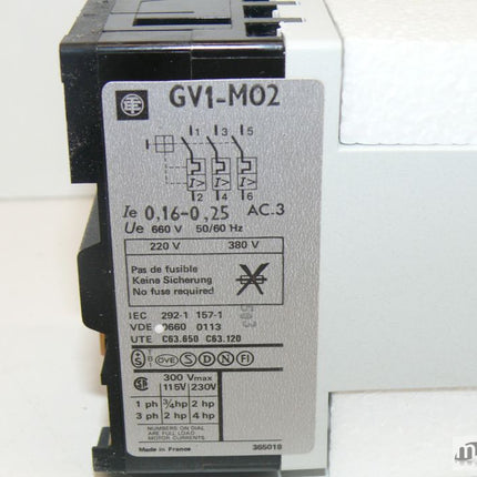 Neu-OVP: Telemecanique GV1-M02 (Z) 0,16-0,25A