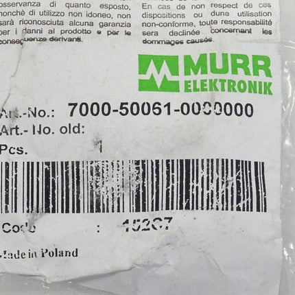 Murr Elektronik 7000-50061-0000000 T-Stück Steckverbinder neu-OVP