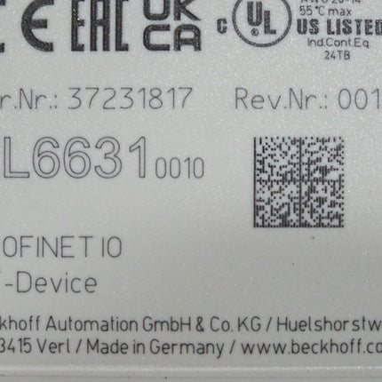 Beckhoff EL6631 0010 Profinet IO RT-Device / Neu OVP